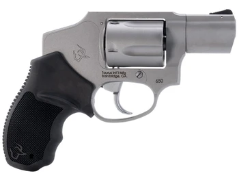 Taurus 2-650129 650 Small 357 Mag 38/Special +P 5 Shot 2" Stainless Steel Barrel, Cylinder & Frame, Black Rubber Grip, Transfer Bar Safety, Concealed Hammer