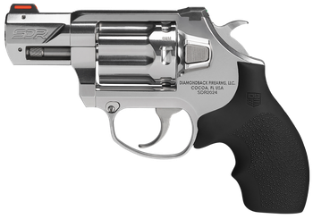 Diamondback DB0700P701 SDR  Small 9mm Luger +P 6 Shot 2" Polished Stainless Steel Barrel & Frame, Stainless Steel Cylinder, Black Hogue Rubber Grip, Exposed Hammer                                     
