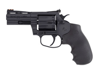 Colt Mfg KCOBRA22-BP3RFO King Cobra Target 22 LR 10rd Shot 3" Blued Vent Rib Barrel, Blued Carbon Steel Cylinder & Frame, Black Hogue Overmolded Grip, Exposed Hammer