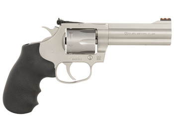 Colt Mfg KCOBRASM4RTS King Cobra Target 357 Mag 6 Shot 4.25" Matte Stainless Steel Barrel, Cylinder & Frame, Black Hogue Overmolded Grips, Exposed Hammer
