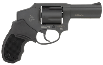 Taurus 2-850131 850  Small 38 Special 5 Shot 3" Matte Black Alloy Steel Barrel, Cylinder & Frame, Black Rubber Grip, Transfer Bar Safety, Concealed Hammer                                              