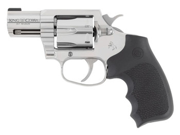 Colt Mfg KCOBRASB2RBBS King Cobra Carry 357 Mag 6 Shot 2" Stainless Steel Barrel, Cylinder & Frame, Black Hogue Overmolded Grip