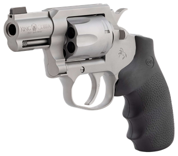 Colt Mfg KCOBRASM2BBS King Cobra  Small 357 Mag 6 Shot 2" Matte Stainless Steel Barrel, Cylinder Frame, Black Hogue Overmolded Grips, Exposed Hammer                                                    