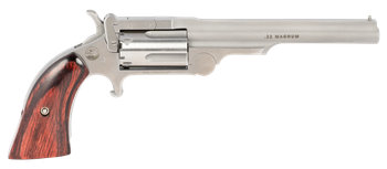North American Arms 22MR4 Ranger II  22 WMR 5 Shot 4" Stainless Steel Barrel, Stainless Steel Frame, Stainless Cylinder, Rosewood Boot Grip, Exposed Hammer                                             