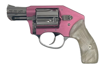 Charter Arms 53852 Chic Lady Off Duty Small 38 Special, 5 Shot 2" High Polished Stainless Steel Barrel & Cylinder, Pink Aluminum Frame, Pearl Grip, Concealed Hammer                                    