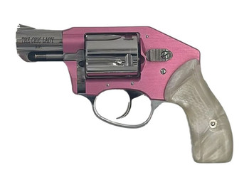 Charter Arms 53852 Chic Lady Off Duty Small 38 Special, 5 Shot 2" High Polished Stainless Steel Barrel & Cylinder, Pink Aluminum Frame, Pearl Grip, Concealed Hammer