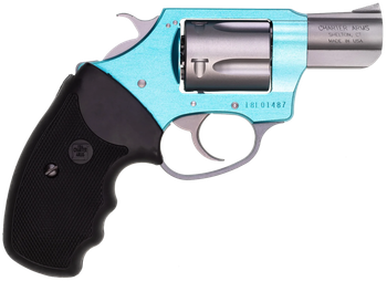 Charter Arms 53860 Undercover Lite Santa Fe Sky Small 38 Special, 5 Shot 2" Stainless Steel Barrel & Cylinder, Turquoise Aluminum Frame w/Black Finger Grooved Rubber Grip, Exposed Hammer              
