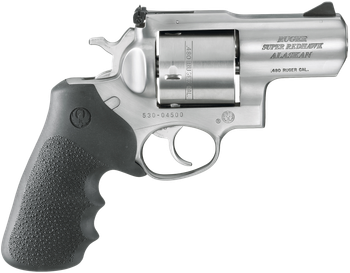 Ruger 5302 Super Redhawk Alaskan Small Frame 480 Ruger 6rd 2.50" Satin Stainless Steel Barrel, Cylinder & Frame, Black Hogue Finger Groove Monogrip, Transfer Bar Safety Exposed Hammer                 