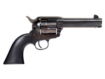 Taylors & Company 555161D Devil Anse 45 Colt (LC) 6rd 4.75" Blued Cylinder & Barrel Color Case Hardened Steel Frame Matte Black Wood Grip (Taylor Tuned)