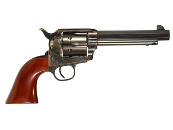 Taylors & Company 556105 1873 Cattleman Drifter 357 Mag Caliber with 5.50" Blued Finish Barrel, 6rd Capacity Blued Finish Cylinder, Color Case Hardened Finish Steel Frame & Walnut Grip
