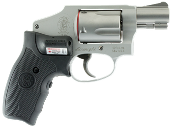 Smith & Wesson 150972 Model 642 w/Laser *CA Compliant J-Frame 38 Special +P 5 Shot 1.88" Stainless Steel Barrel, Stainless Cylinder, Stainless Aluminum Frame, Crimson Trace Lasergrip, Concealed Hammer