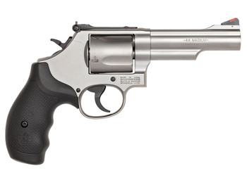 Smith & Wesson 162069 Model 69 44 Rem Mag or 44 S&W Spl Stainless Steel 4.25" 2 Piece Barrel & 5rd Cylinder, Matte Stainless Steel L-Frame, Full Stop Strap & Barrel Serration, Internal Lock