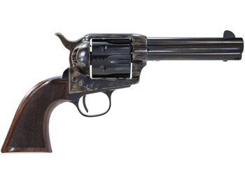 Taylors & Company 4107DE Smoke Wagon Deluxe 357 Mag 6rd 4.75" Blued Cylinder & Barrel Color Case Hardened Steel Frame Checkered Walnut Grip (Taylor Tuned)