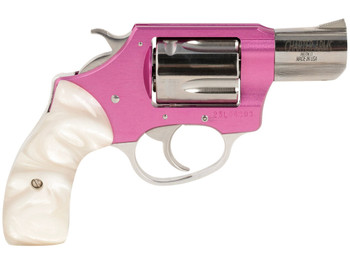 Charter Arms 53839 Undercover Lite Chic Lady Small 38 Special 5 Shot 2" High Polished Stainless Steel Barrel & Cylinder, Pink Aluminum Frame, Pearl Grip, Exposed Hammer