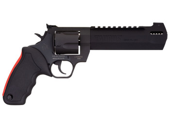 Taurus 2454061RH Raging Hunter 454 Casull 5rd 6.75" Matte Black Oxide Steel Black Rubber with Integrated Red Cushion Insert Grip
