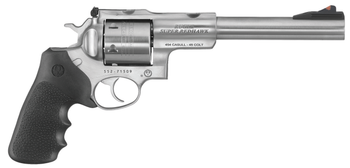 Ruger 5507 Super Redhawk  Large Frame 480 Ruger 6rd 7.50" Satin Stainless w/Integral Mount Barrel, Satin Stainless Steel Cylinder & Frame, Hogue Tamer Monogrip, Transfer Bar Safety, Exposed Hammer    