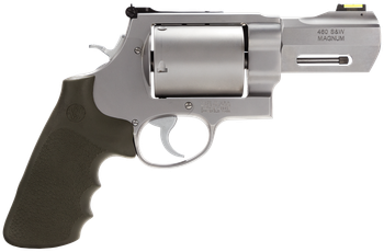 Smith & Wesson 170350 PC Model 460 XVR X-Large 460 S&W Mag 5 Shot 3.50" Stainless Steel Barrel, Stainless Cylinder, Matte Silver Stainless Steel Frame, Black Finger Grooved Grip, Teardrop Hammer      