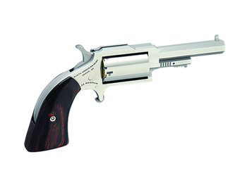 North American Arms 1860250 1860 Sheriff C22 WMR 5 Shot 2.50" Stainless Steel Barrel, Frame & Cylinder, Rosewood Boot Grip, Exposed Hammer