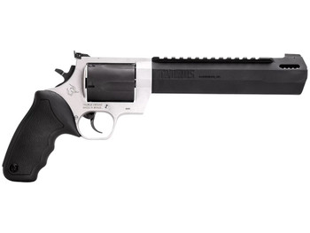 Taurus 2460085RH Raging Hunter 460 S&W Mag 5rd 8.37" Matte Black Oxide Cylinder & Barrel Matte Stainless Steel Frame Black Rubber with Integrated Cushion Insert Grip