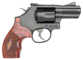 Smith & Wesson 13323 Model 19 Performance Center Carry Comp 357 Mag or 38 S&W Spl +P Blued Carbon Steel 2.50" PowerPort  Barrel, 6rd Cylinder & K-Frame, Tritium Front Night Sight, Custom Wood Grip    