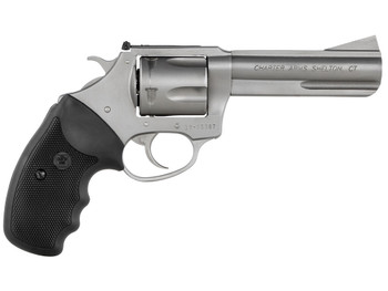 Charter Arms 74442 Bulldog Target Large 44 Special, 5 Shot 4.20" Matte Stainless Steel Barrel, Cylinder & Frame w/Black Finger Grooved Rubber Grip