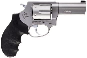 Taurus 2-85639NS 856 Defender Small 38 Special +P 6 Shot 3" Matte Stainless Steel Barrel, Cylinder & Frame, Hogue Finger Grooved Grip, Transfer Bar Safety, Exposed Hammer                              