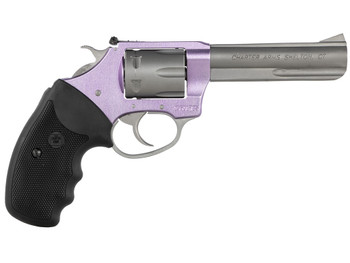 Charter Arms 52242 Pathfinder Lite 22 LR 8rd 4.20" Matte Stainless Stainless Steel Barrel, Lavender Aluminum Frame, Matte Stainless Cylinder, Black Finger Grooved Rubber Grip, Exposed Hammer