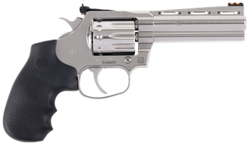 Colt Mfg KCOBRA22-SP4RFO King Cobra Target 22 LR 10 Shot, 4.25" Stainless Steel Barrel, Cylinder & Frame, Black Hogue Overmolded Grips                                                                  