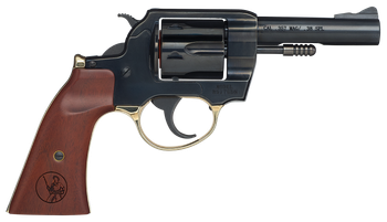 Henry H017GDM Gunfighter  357 Mag/38 Special 6rd 4" Blued Steel Barrel, Blued Cylinder, Blued Polished Steel Frame, Walnut Gunfighter Grip Transfer Bar Safety                                          