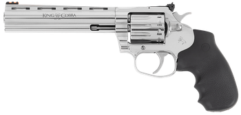 Colt Mfg KCOBRA22-SP6RFO King Cobra Target 22 LR 10rd 6" Stainless Steel Barrel, Cylinder & Frame, Black Hogue Overmolded Grips                                                                         