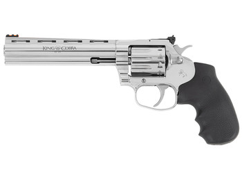 Colt Mfg KCOBRA22-SP6RFO King Cobra Target 22 LR 10rd 6" Stainless Steel Barrel, Cylinder & Frame, Black Hogue Overmolded Grips