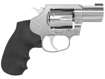 Colt Mfg KCOBRASB2BBS King Cobra Carry 357 Mag 6 Shot 2" DA/SA Brushed Stainless Steel Barrel, Cylinder & Frame, Black Hogue Rubber w/Finger Grooves Grip