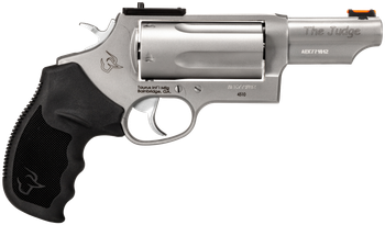 Taurus 24410P39MAG Judge T.O.R.O Magnum Compact Frame 45 Colt (Long Colt)/410 Gauge 5rd 3" Matte Stainless Steel Barrel, Cylinder & Frame, Black Rubber Grip, Transfer Bar Safety, Exposed Hammer       