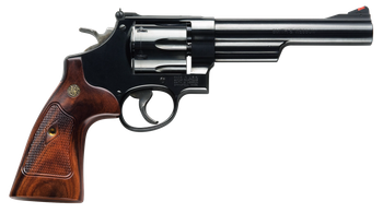 Smith & Wesson 150481 Model 57 Classic 41 Rem Mag Blued Carbon Steel 6" Barrel, 6rd Cylinder & N-Frame, Checkered Square Butt Walnut Grip, Color Case Wide Spur Hammer                                  