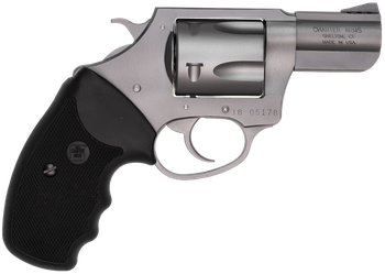 Charter Arms 73520 Mag Pug  Large 357 Mag, 5 Shot 2.20" Matte Stainless Steel Ported Barrel, Matte Stainless Steel Cylinder & Frame w/Black Finger Grooved Rubber Grip                                  