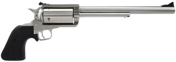 Magnum Research BFR500SW10 BFR Long Cylinder Large Frame 500 S&W Mag 5 Shot, 10" Brushed Stainless Steel Barrel, Cylinder & Frame, Black Rubber Grip, Exposed Hammer                                    
