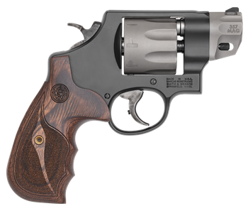 Smith & Wesson 170245 Model 327 Performance Center  357 Mag 2" Titanium/Stainless  Barrel, 8rd Titanium Cylinder,  Black Scandium Alloy N-Frame,  Wood Grip                                             