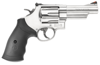 Smith & Wesson 163603 Model 629  N-Frame Frame 44 S&W Spl 44 Rem Mag 6rd 4.12" Stainless Steel Barrel, Stainless Cylinder, Steel Frame, Black Finger Groove Grip, Internal Lock Safety, Exposed Hammer  