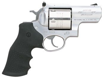 Ruger 5301 Super Redhawk Alaskan Large Frame 454 Casull 6rd 2.50" Satin Stainless Barrel, Frame & Cylinder, Hogue Finger Groove Tamer Monogrip, Grip Transfer Bar Safety, Exposed Hammer                