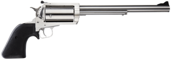 Magnum Research BFR4570 BFR Long Cylinder Large Frame 45-70 Gov 5 Shot, 10" Brushed Stainless Steel Barrel, Cylinder & Frame, Black Rubber Grip, Exposed Hammer                                         