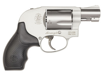Smith & Wesson 163070 Model 638 *CA Compliant 38 Special + P 5 Shot 1.88" Stainless Steel Barrel/Cylinder, Matte Silver Aluminum Alloy J-Frame, Polymer Grip, Internal Lock, Concealed Hammer