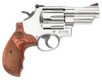 Smith & Wesson 150715 Model 629 Deluxe 44 Rem Mag or 44 S&W Spl Stainless Steel 3" Barrel & 6rd Cylinder, Satin Stainless Steel N-Frame,   Textured Wood Grip                                           