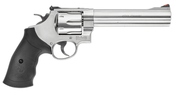 Smith & Wesson 163638 Model 629 Classic 44 Rem Mag or 44 S&W Spl Stainless Steel 6.50" Barrel & 6rd Cylinder, Satin Stainless Steel N-Frame, Red Ramp Front/White Outline Rear Sights                   