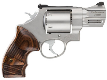 Smith & Wesson 170135 Performance Center Model 629 44 Rem Mag, 44 S&W Spl 6rd 2.63" Stainless Steel Barrel & Cylinder Matte Silver Stainless Steel Frame with Wood Grip