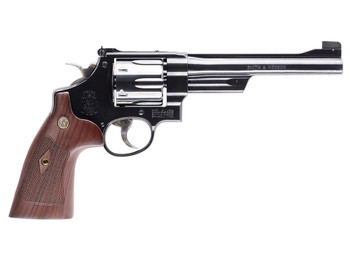 Smith & Wesson 150256 Model 25 Classic 45 Colt (LC) Blued Carbon Steel 6.50" Barrel, 6rd Cylinder & N-Frame, Checkered Square Butt Walnut Grip