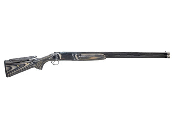 Pointer REXST912BBL12 FT912 Sport Trek Full Size 12 Gauge Break Open 3" 2rd 28" Black Over/Under Vent Rib Barrel, Black Steel Receiver, Adj Comb Gray Laminate Stock, Ambidextrous