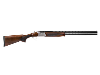 Girsan Balikli Blue Label 410 Bore Break Open 2.50" 2rd 26" Blue Polished Over/Under Vent Rib Barrel, Engraved Silver Aluminum Receiver, Fixed Turkish Walnut Stock, 5 Mobil Chokes