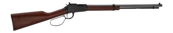 Henry H001TR22 Frontier Carbine 22 S/L/LR 13/14/18+1 16.50" Blued Octagon Barrel, Black Aluminum Receiver, American Walnut Straight Grip Stock                                                          