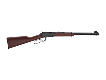 Henry H00122M Classic 22 WMR 12+1 18.50" Blued Round Barrel, Black Aluminum Grooved Receiver, American Walnut Straight Grip Stock