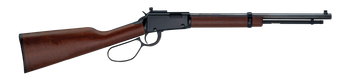 Henry H001TRP22M Tracker Carbine 22 WMR 10+1 16.50" Blued Octagon Barrel, Black Aluminum Grooved Receiver, American Walnut Straight Grip Stock                                                          